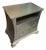 Vintage Glam Silver Nightstand/Media Cabinet For Sale
