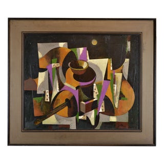 Janis Zemitis, In the Middle of Night, 2004, Oil Painting on Cardboard For Sale