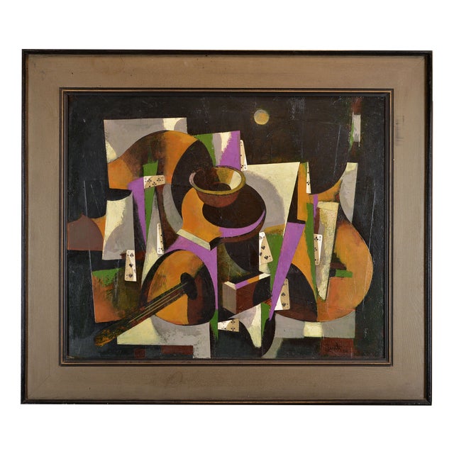 Janis Zemitis, In the Middle of Night, 2004, Oil Painting on Cardboard For Sale