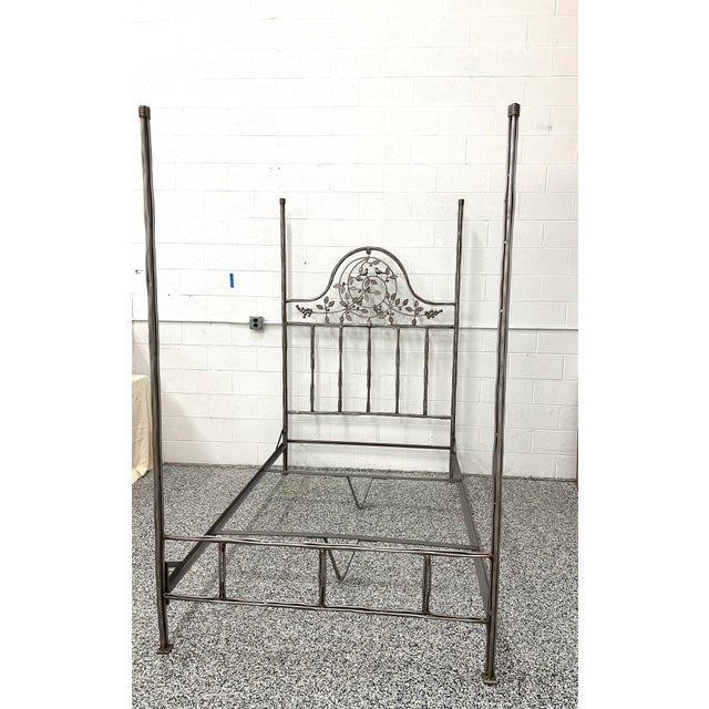 Metal 1990s Corsican Iron Twiggy Bird & Berry Full Bed For Sale - Image 7 of 10