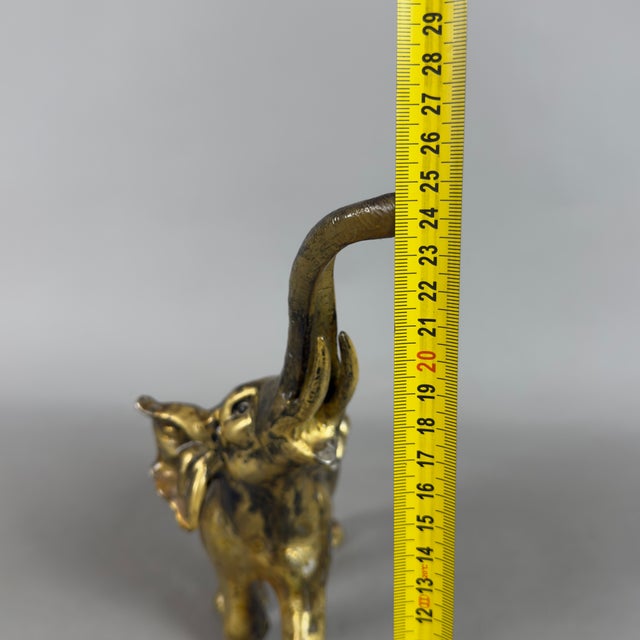 Elephant Trunk Sculpture Statue, 1960s, Brass For Sale - Image 10 of 11