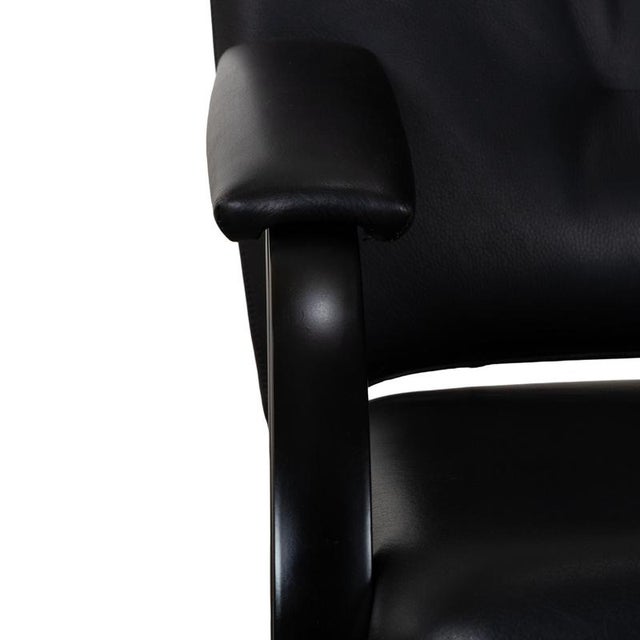Spot 698 Leather Armchair in Black with Manual Function from Wk Wohnen For Sale - Image 9 of 16