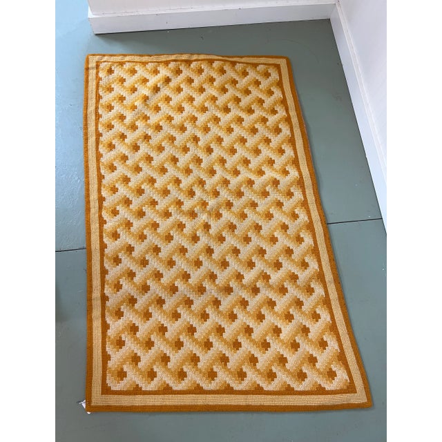 Beautiful vintage hand stitched mat.