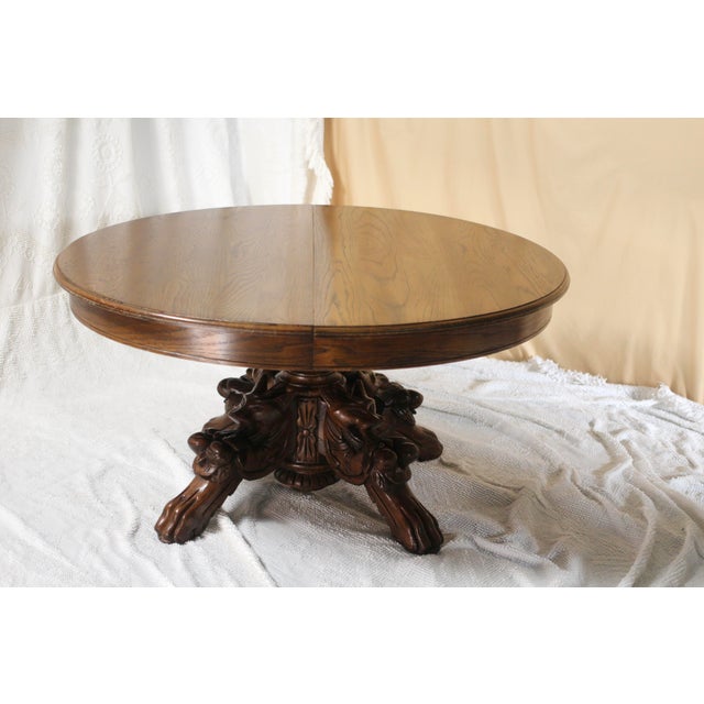 Early 19th Century Oak Coffee Table With Gargoyles For Sale - Image 17 of 17