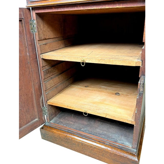 18th Century Georgian Mahogany Pedestal Partners Desk, Chippendale Period, 1760 For Sale - Image 3 of 17