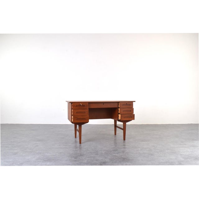 Mid-Century Modern Danish Teak Executive Desk, 1960s For Sale - Image 15 of 18