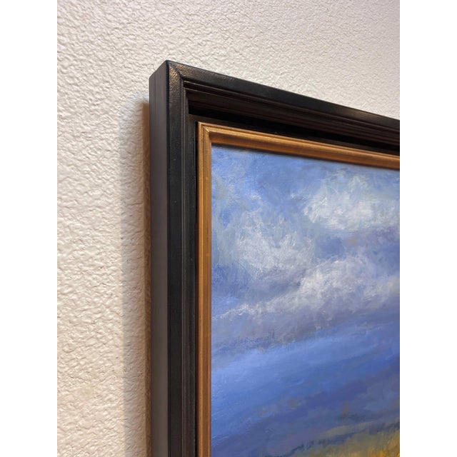 Impressionist Autumn Shadows and Light by Seth Winegar | Oil on Board Landscape with autumn trees and path For Sale - Image 3 of 5