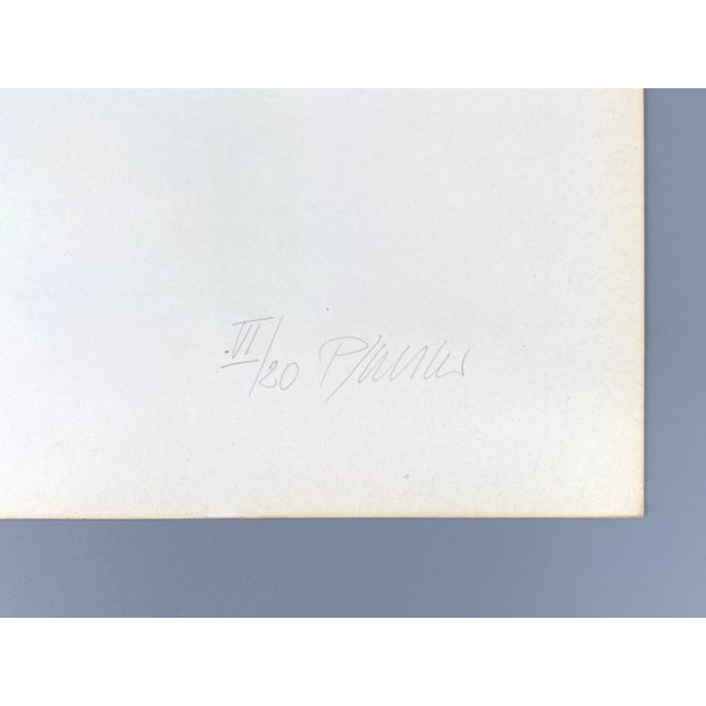 Paper Georg Karl Pfahler, Three-Color, 1973, Screen Print on Light Cardboard For Sale - Image 7 of 12