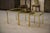 Nesting Tables in Brass with a Bamboo-Like Finish, 1980s, Set of 3 For Sale - Image 9 of 11