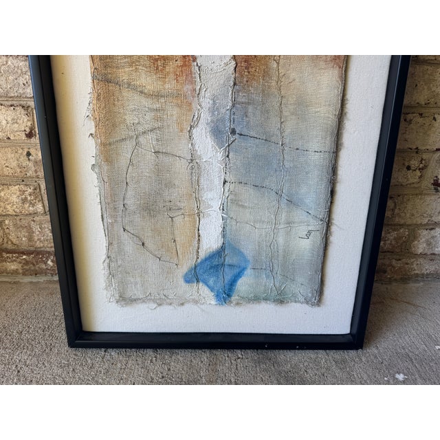 Abstract Paint on Gauze, Framed, by Diane Petry For Sale - Image 10 of 17