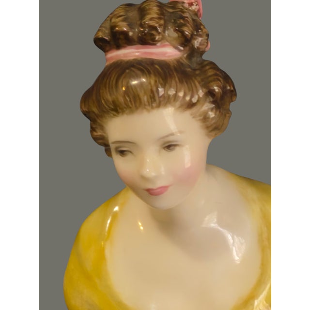 Royal Doulton Vintage Collectable Royal Doulton Beautiful "Melanie" Figurine h.n. 2271 1964 For Sale - Image 4 of 9