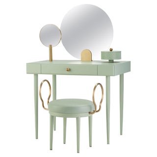 Rose Selavy Vanity Desk with Stool by Thomas Dariel, Set of 2 For Sale