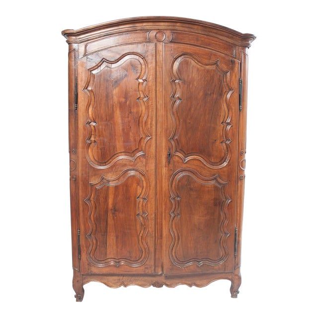 Late 20th Century French Armoire With Carving For Sale
