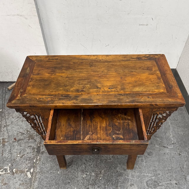 Brown Chinese Elmwood Altar Table, 19th Century For Sale - Image 8 of 12