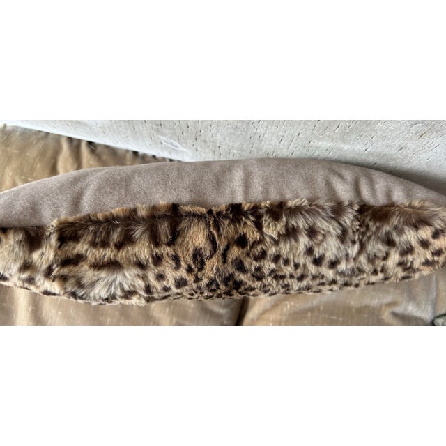 Boho Chic Leopard Pillow For Sale - Image 3 of 6