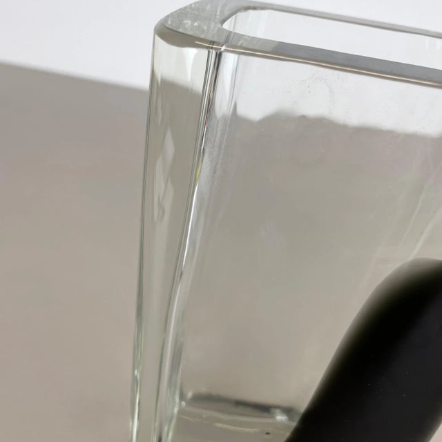 Black Large Murano Glass Vase by Antonio Da Ros for Cenedese, 1970 For Sale - Image 8 of 18