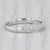2010s 0.24ctw Woven Diamond Stackable Ring 18k White Gold Wedding Band Size 5 Bridal For Sale - Image 5 of 9