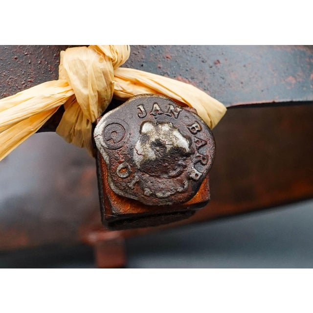 Jan Barboglio Hand Forged Iron Metal Bird Serving Dish Holder Tray Sculpture For Sale - Image 9 of 9