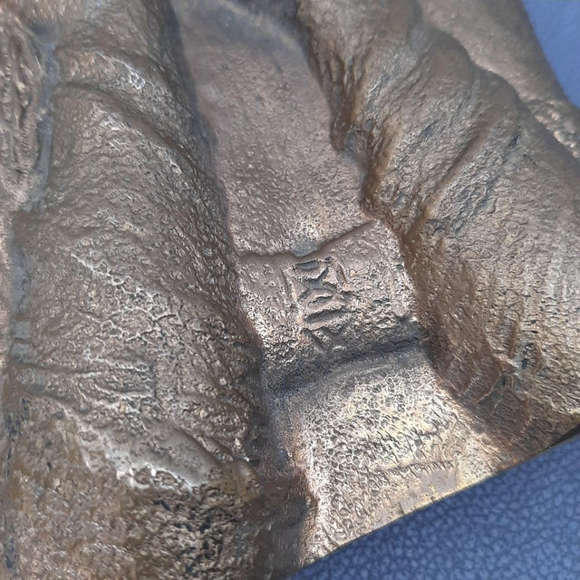 Vintage Italian Bronze Woman Double Bust Sculpture, 1960s For Sale - Image 16 of 18