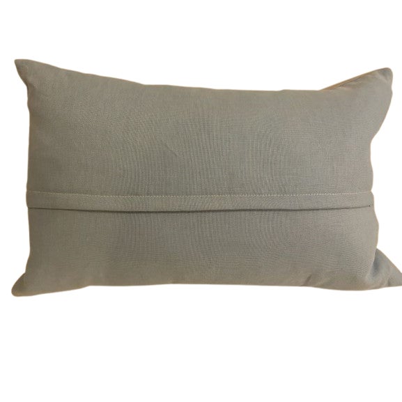 Shabby Chic The Pedestrians Linen Pillow For Sale - Image 3 of 4