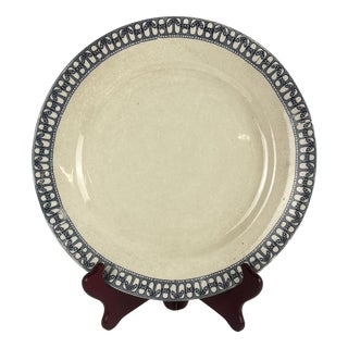 Round Ironstone Dish from Salins, 1890s For Sale