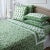 Riya Twin-XL Bed Green Flat Sheet For Sale - Image 4 of 8