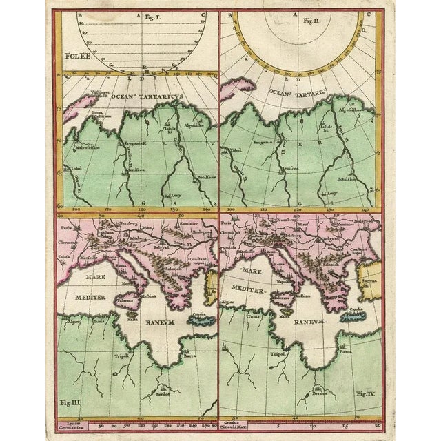 Curious Map of the Laptev Sea Arctic Ocean and the Mediterranean, 1700 For Sale - Image 3 of 5