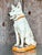 Vintage Boho Painted Ceramic Dog For Sale - Image 4 of 8