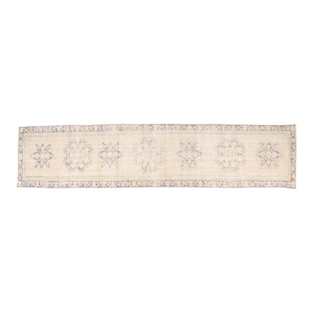 Oushak Vintage Anatolian Runner For Sale