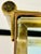 70’s MCM Italian Brass Glass End Table For Sale - Image 4 of 5
