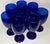 Vintage 90s Cobalt Goblets- Set of 8 For Sale - Image 9 of 10