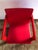 1970s 1970s Red Modern Vanity Table and Chair - Set of 2 For Sale - Image 5 of 12