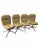 Metal 1970s Set of 4 Mid Century Modern Swivel Lounge/Dining Chairs For Sale - Image 7 of 8