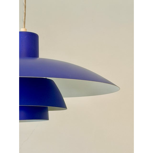 Blue PH 4/3 Pendant Lamp by Poul Henningsen for Louis Poulsen, Denmark, 1970s For Sale - Image 12 of 18