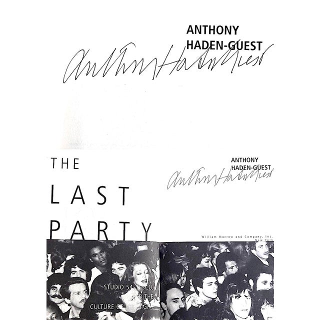 1997 1st Edition Book, "The Last Party: Studio 54, Disco, and the Culture of the Night", Anthony Haden-Guest, (Signed) For Sale - Image 9 of 16