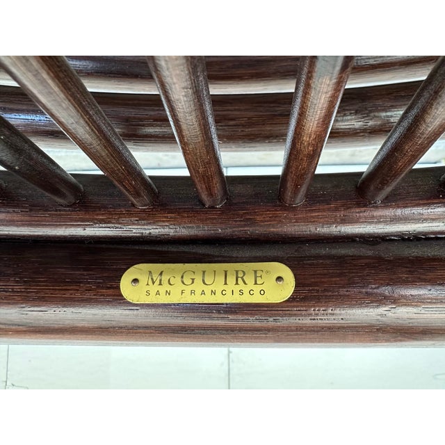 Brown 2000s McGuire Target Back Chair For Sale - Image 8 of 12
