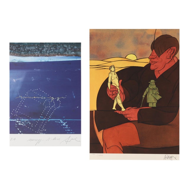 Pair of Contemporary Italian Prints Signed and Numbered For Sale