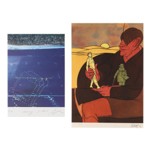 Pair of Contemporary Italian Prints Signed and Numbered
