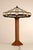 Late 20th Century Stickley Mission Collection Table Lamp With Leaded Glass Shade For Sale - Image 12 of 18