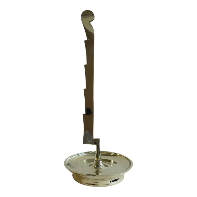 1950s Mid-Century Brass Sculpture Dish For Sale