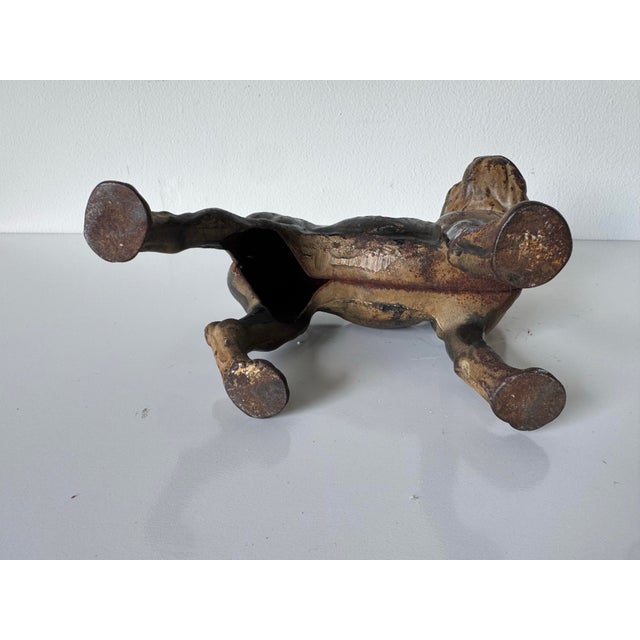 Antique Late 19th Century Cast Iron Boston Terrier Doorstop For Sale - Image 10 of 12
