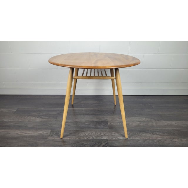 Round Breakfast Dining Table by Lucian Ercolani for Ercol, 1960s For Sale - Image 3 of 11