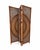 Vintage Dark Rattan 3-Panel Folding Screen Room Divider For Sale - Image 4 of 5