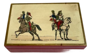 Vintage Mottahedeh Box With Napoleonic Scene