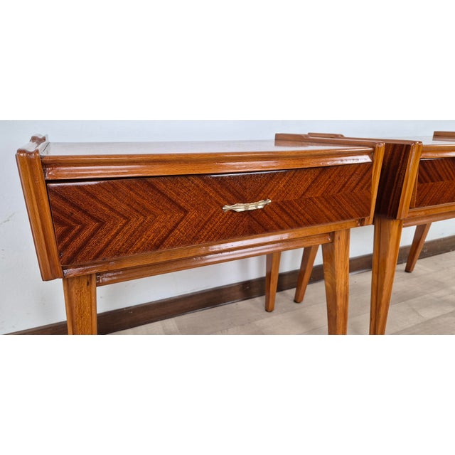 Vintage Art Deco Nightstands, 1940, Set of 2 For Sale - Image 6 of 18