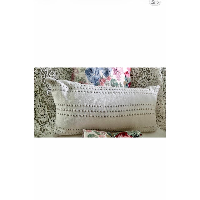 Vintage Lauren Ralph Lauren throw pillow cover rectangle bohemian- cottage coastal made in India hand sticky stripes row /...