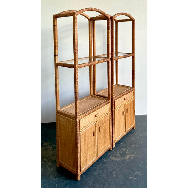 Introduce a sophisticated layer of organic texture and architectural height to your interior with this exceptional pair of...