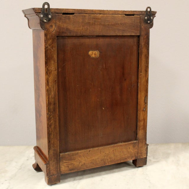 Wood 19th Century Louis Philippe Capuchin Miniature Chest of Drawers in Walnut For Sale - Image 7 of 12