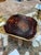 Vintage Octagonal Tortoiseshell-Style Serving Tray With Brass-Tone Rim For Sale In Los Angeles - Image 6 of 6