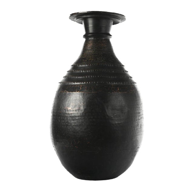 Painted Copper Pot For Sale